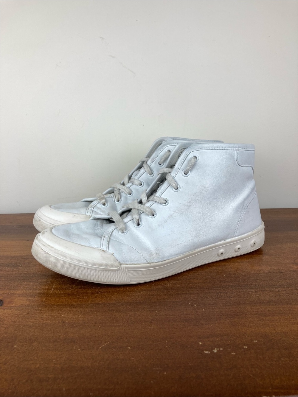 Rag & Bone Standard Issue High Top White Leather Sneaker Men’s Size 44/11.